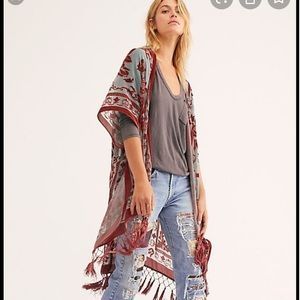 ISO burnout velvet kimono